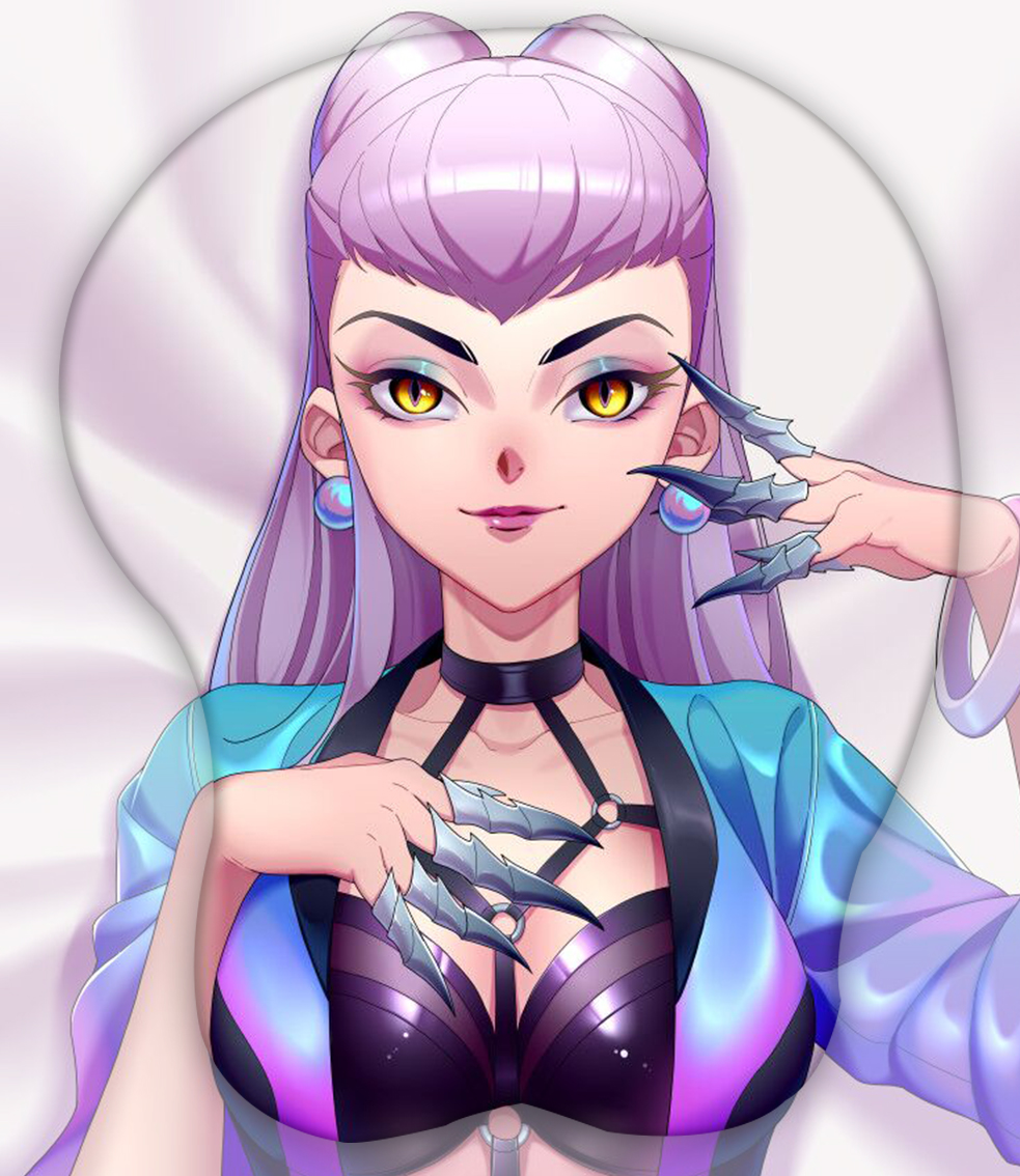 kda all out evelynn 3d oppai mouse pad 3207 - Boobie Mouse Pad
