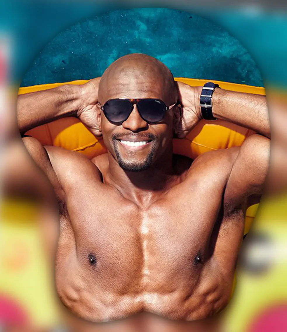 terry crews 3d oppai mouse pad 3119 - Boobie Mouse Pad