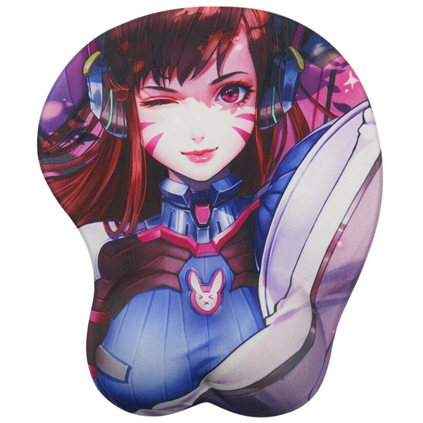 Boob Mousepads DVA Overwatch 3D Printed Mouse Pad Boobie Mouse Pad